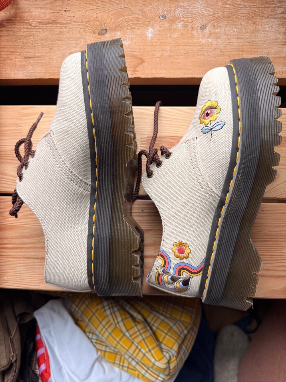 Dr. Martens Embroidered Lace up Loafers - Picture 5 of 7